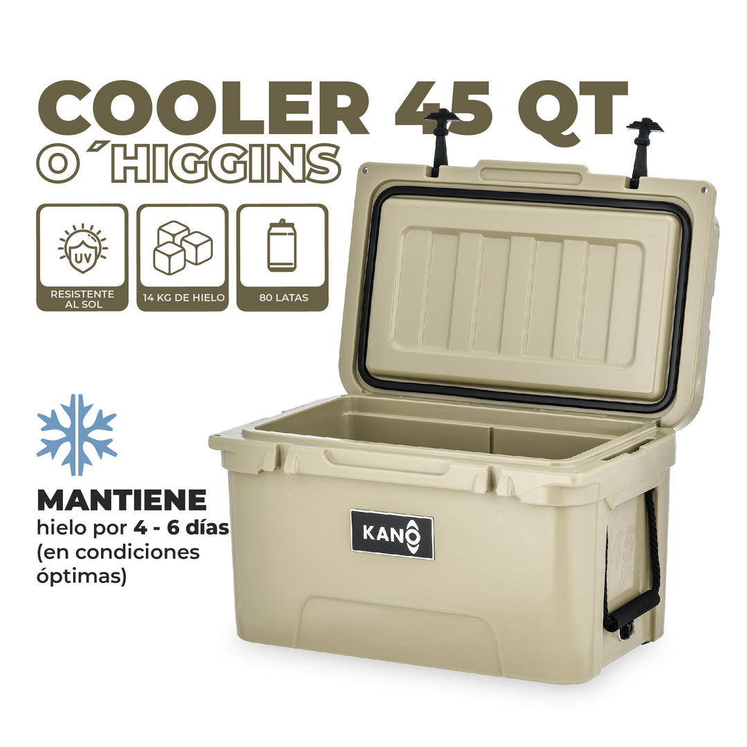Cooler Rígido O´Higgins 45QT Beige