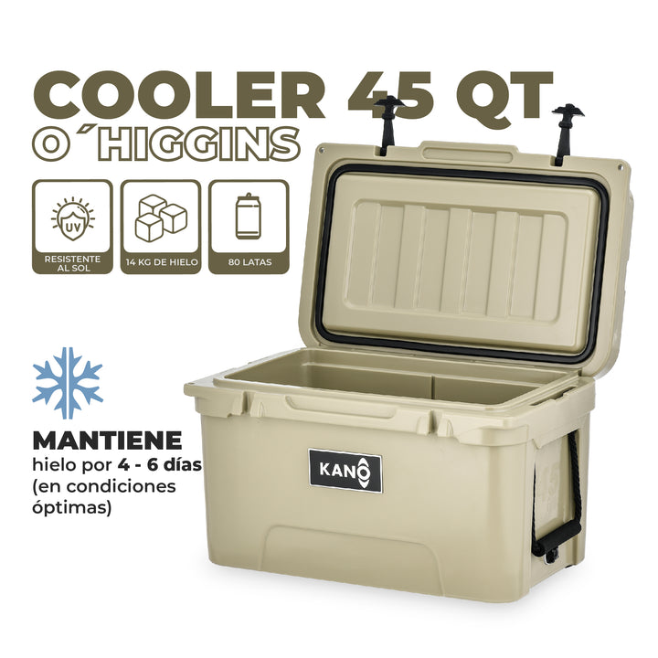 Cooler Rígido O´Higgins 45QT Beige