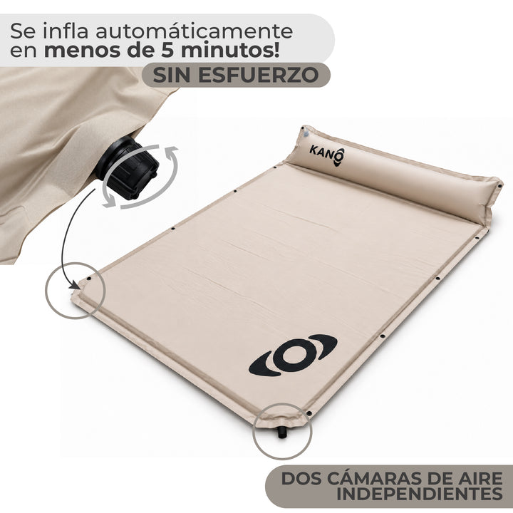 Colchoneta Autoinflable Doble Culpeo