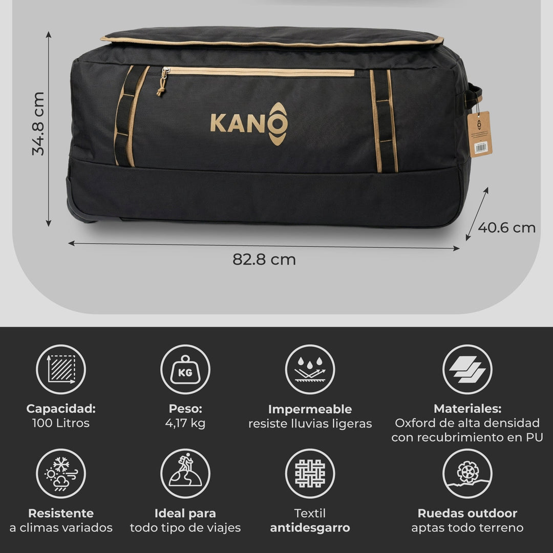 Bolso Outdoor con Ruedas Egger 100L