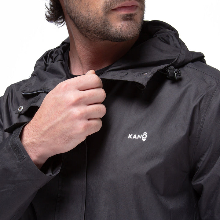 Combo Impermeable Lenga + Polar Canelo Hombre