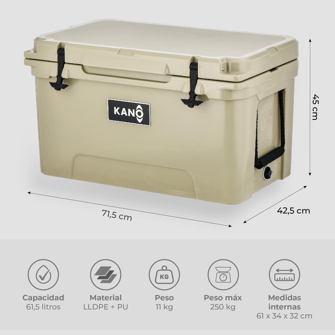 Cooler Rígido San Rafael 65QT Beige