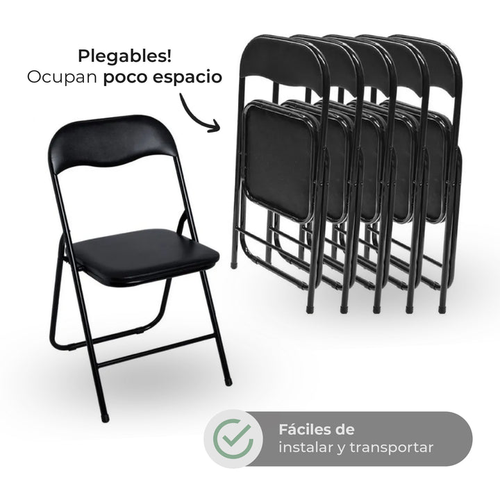Set x6 Sillas Plegables K6PLAS