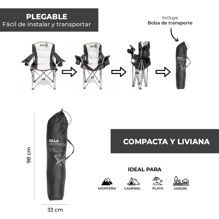 Silla Plegable para Camping Cucao