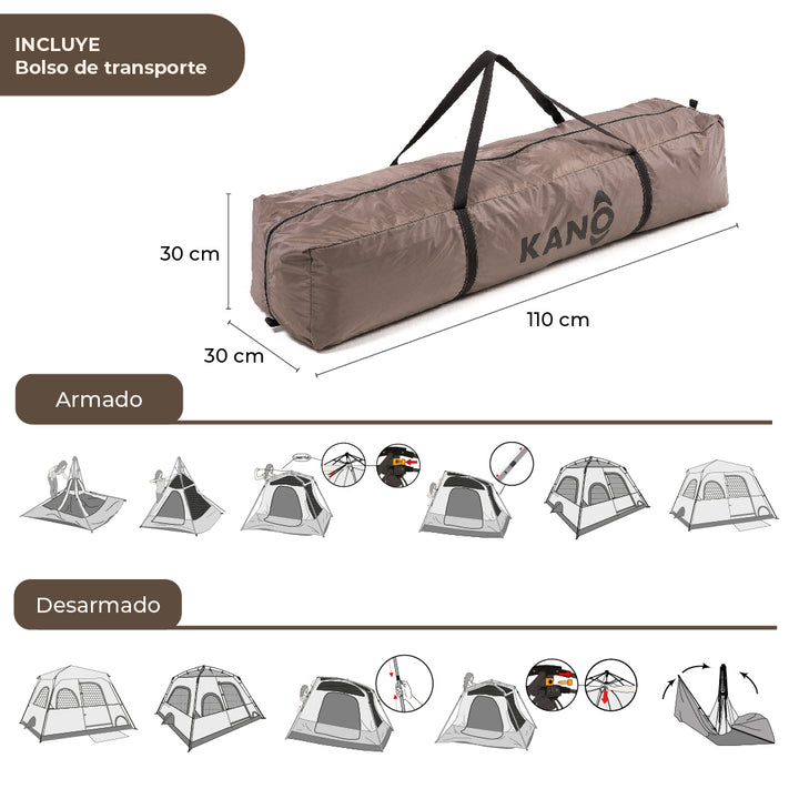 Carpa Automática Enco 6 Personas