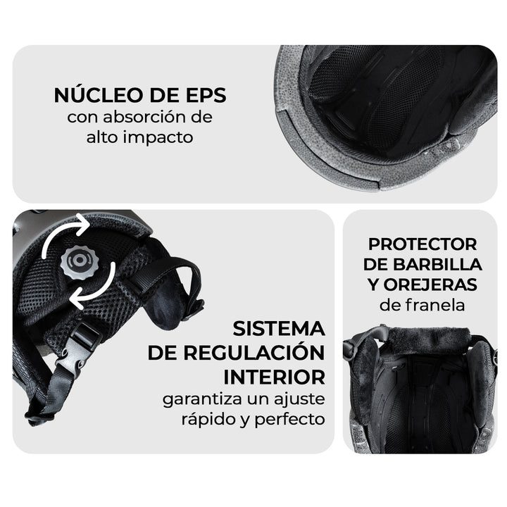 Casco de Nieve Patrol Gris