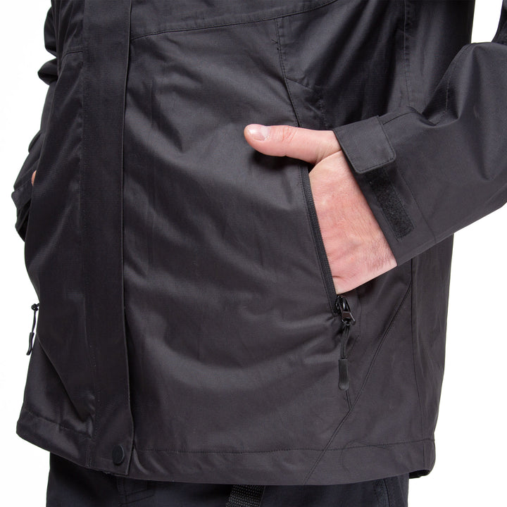 Combo Impermeable Lenga + Polar Canelo Hombre
