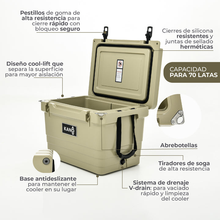 Cooler Rígido O´Higgins 45QT
