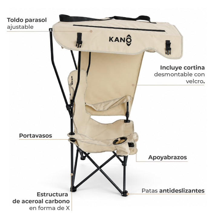 Silla de Camping con Toldo COLHUE
