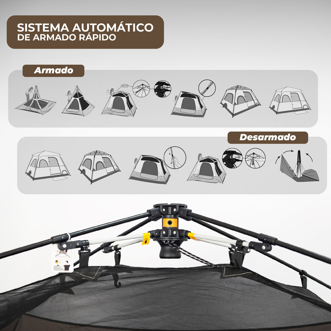 Carpa Automática Laja 4 Personas