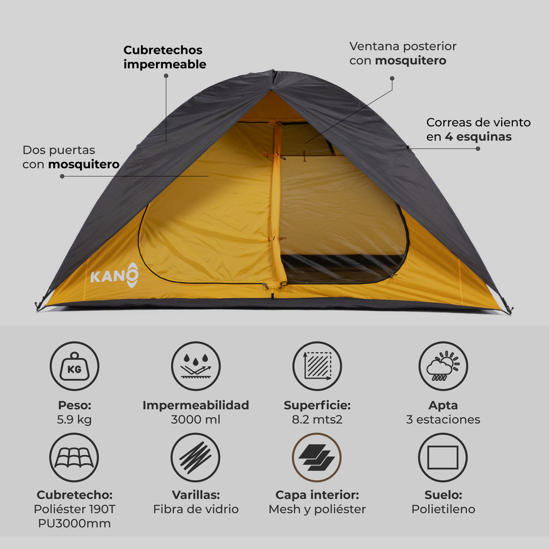 Carpa Calafquen 6 Personas