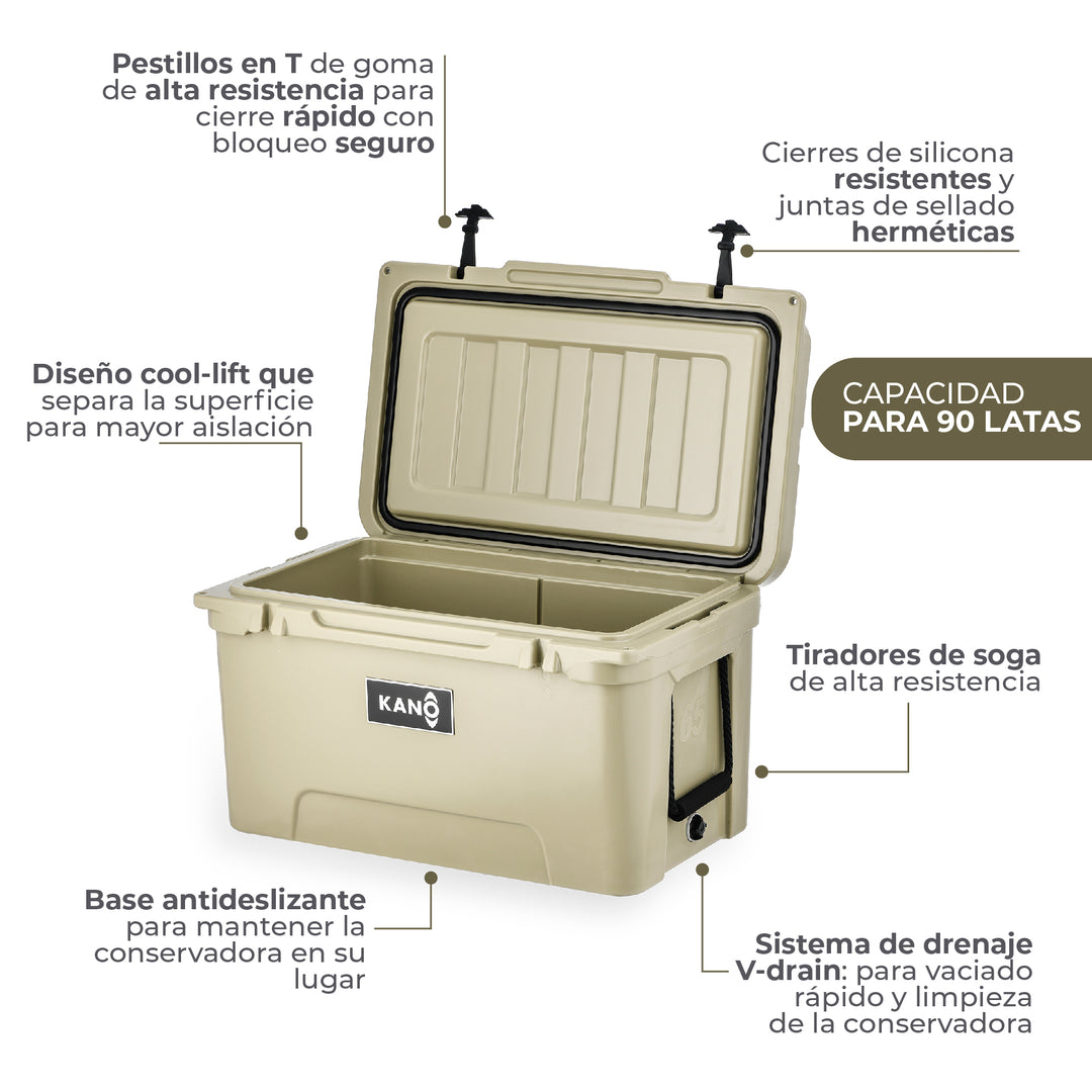 Cooler Rígido San Rafael 65QT Beige