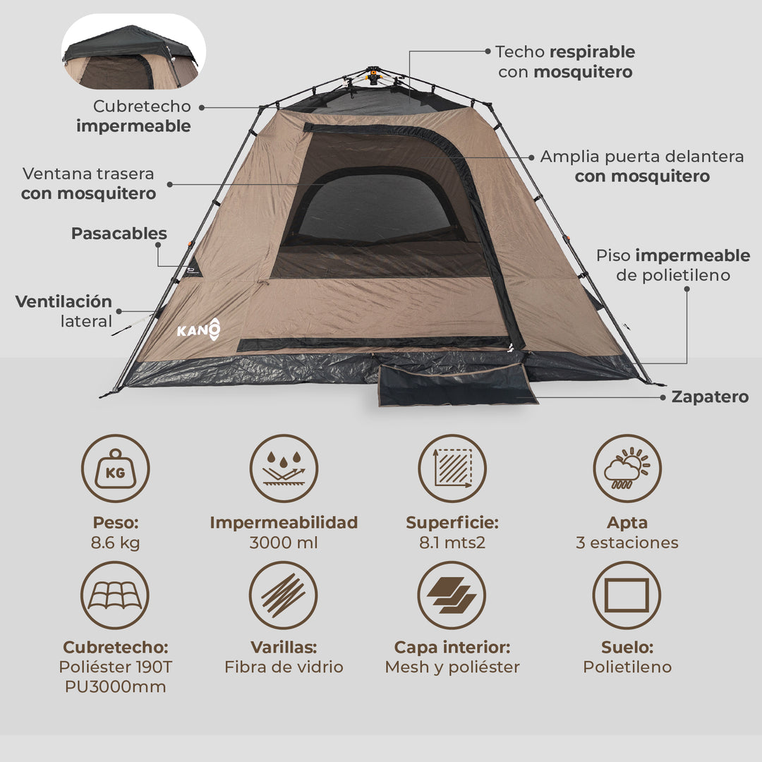 Carpa Automática Enco 6 Personas
