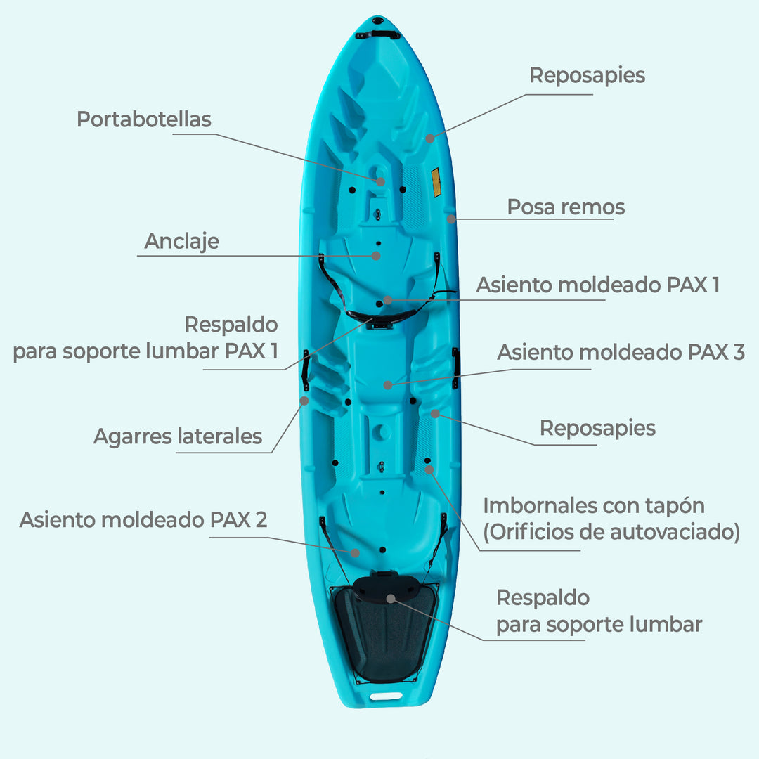 Kayak Doble Rígido Makua