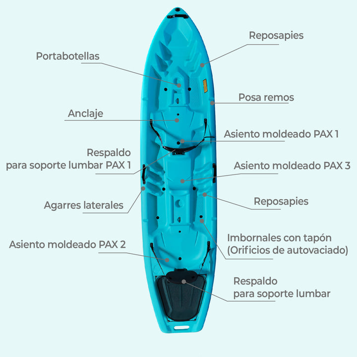 Kayak Doble Rígido Makua