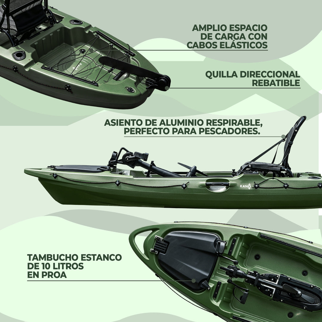 Kayak Rígido con Pedales MAKAI