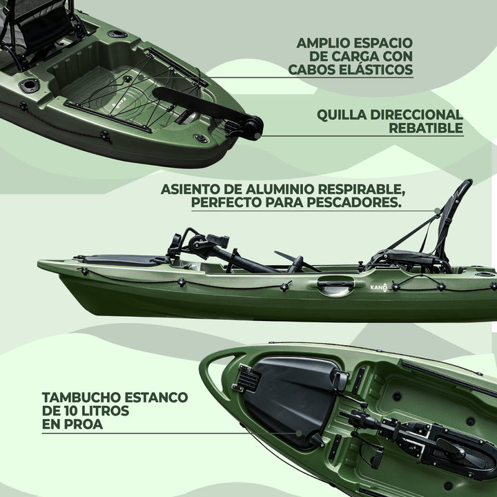 Kayak Rígido con Pedales MAKAI