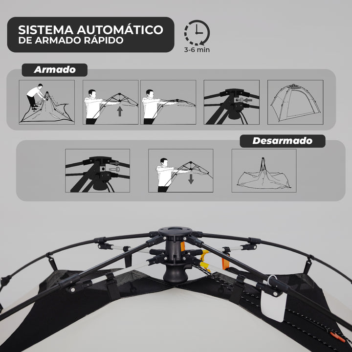 Carpa Automática Black Out Antuco 4 Personas