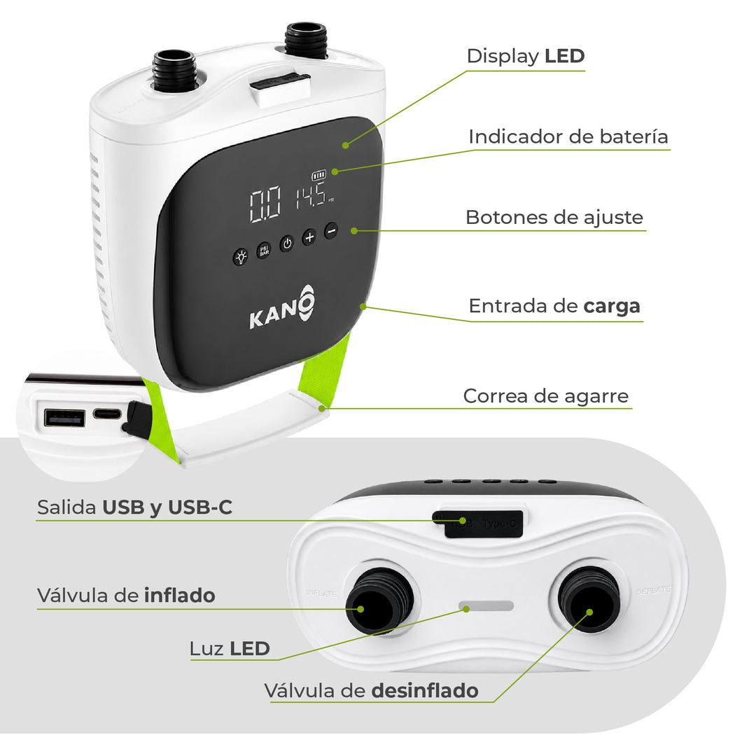 Inflador Eléctrico Inalámbrico SMART
