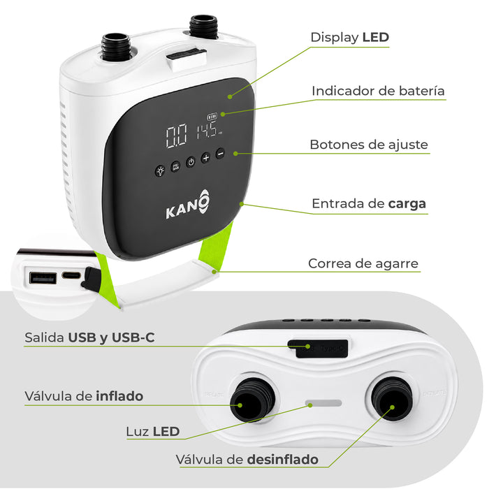 Inflador Eléctrico Inalámbrico SMART