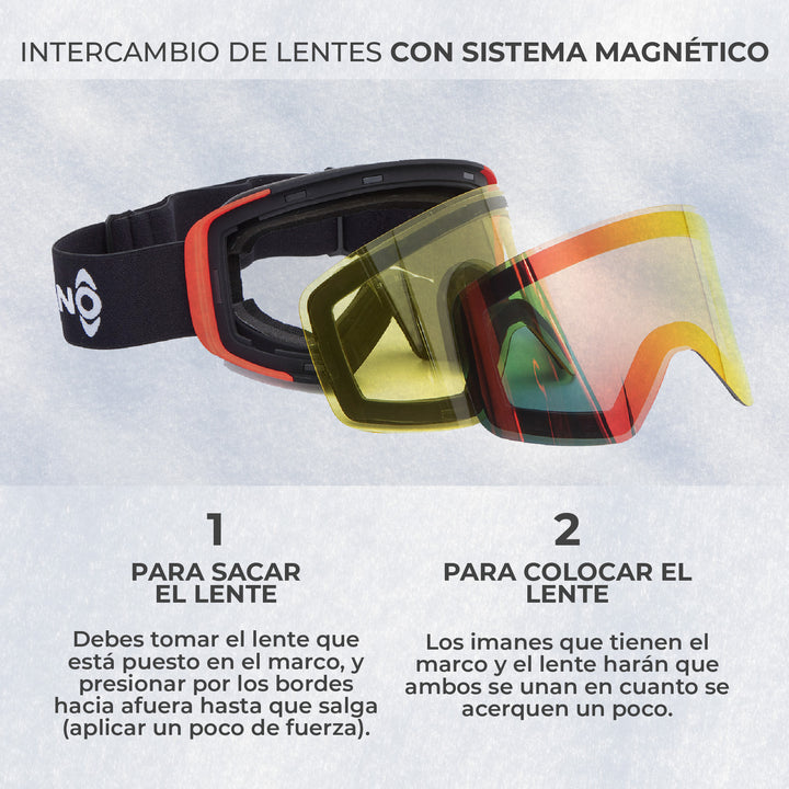 Antiparras de Nieve Magnéticas Fireball