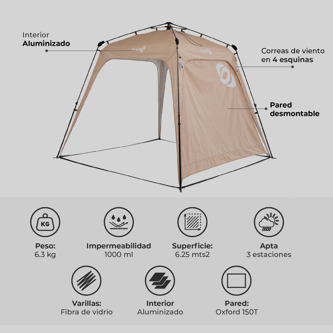 Toldo Plegable Automático 250 x 250