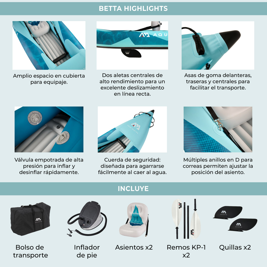 Kayak Doble Betta Blue