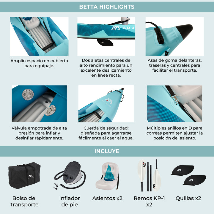 Kayak Doble Betta Blue