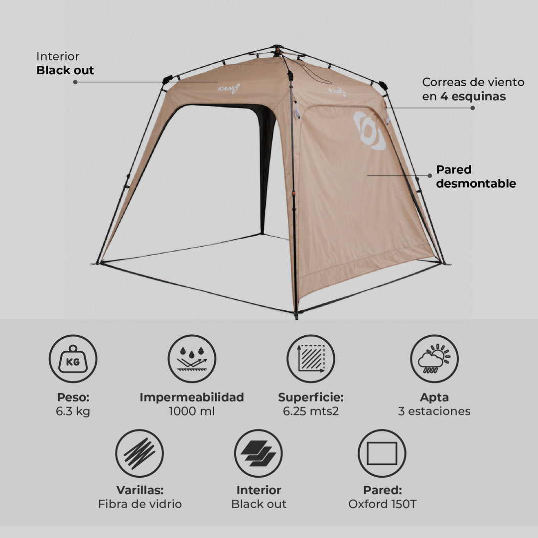 Toldo Plegable Automático 250 x 250 Torca