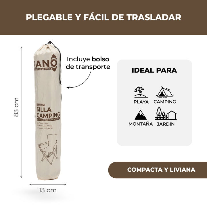 Silla Plegable Para Camping Licanray