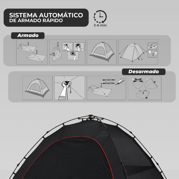 Carpa Black Out 8 Personas HUILO