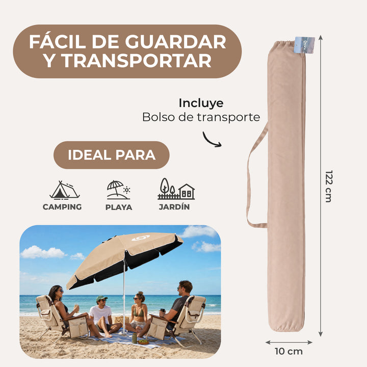 Quitasol Black Out para Playa Rapel