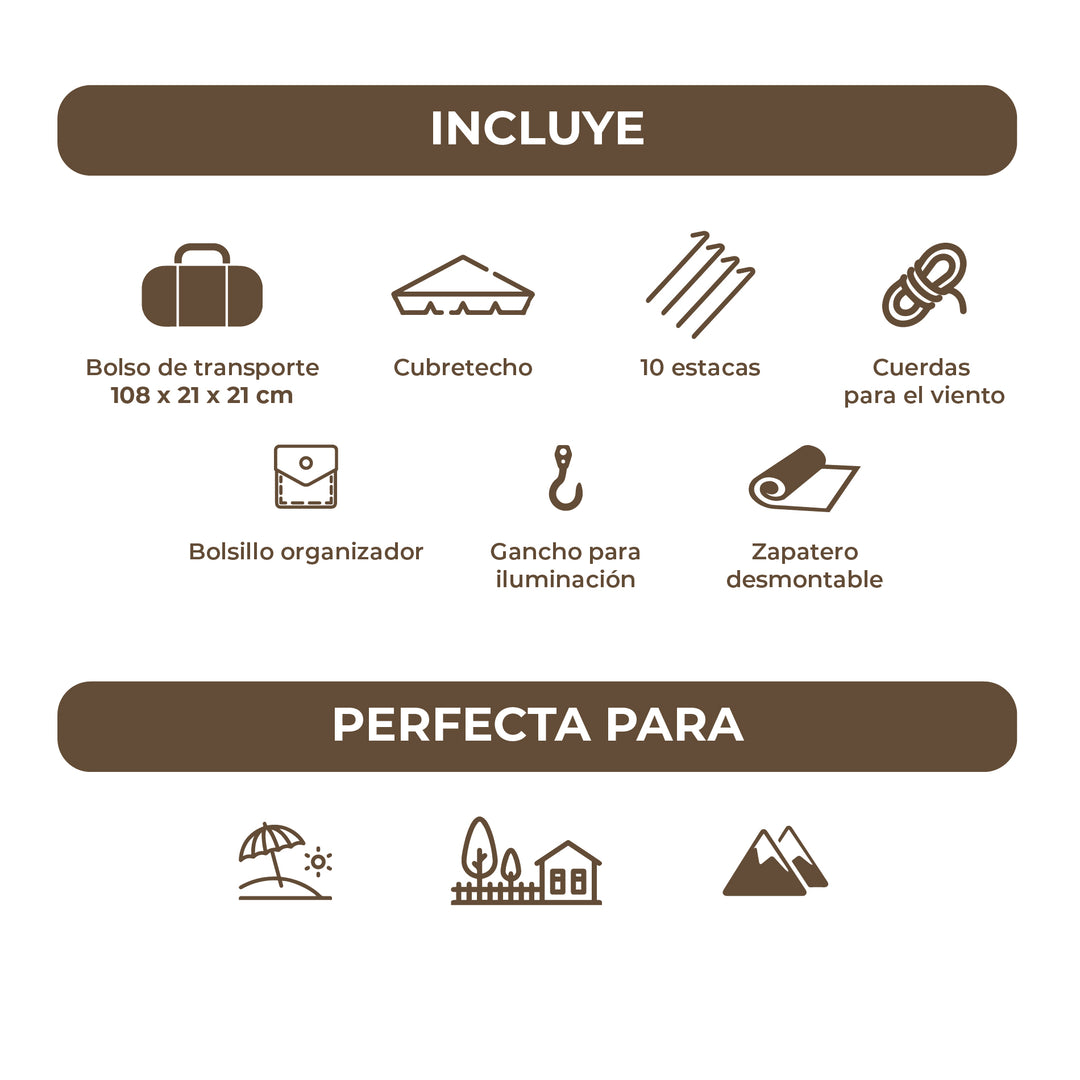 Carpa Automática Laja 4 Personas
