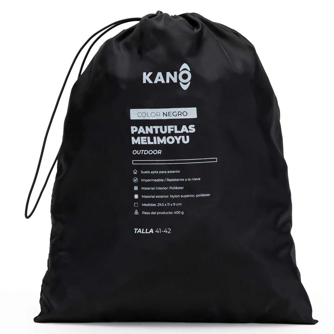 Pantuflas Outdoor Melimoyu Negro