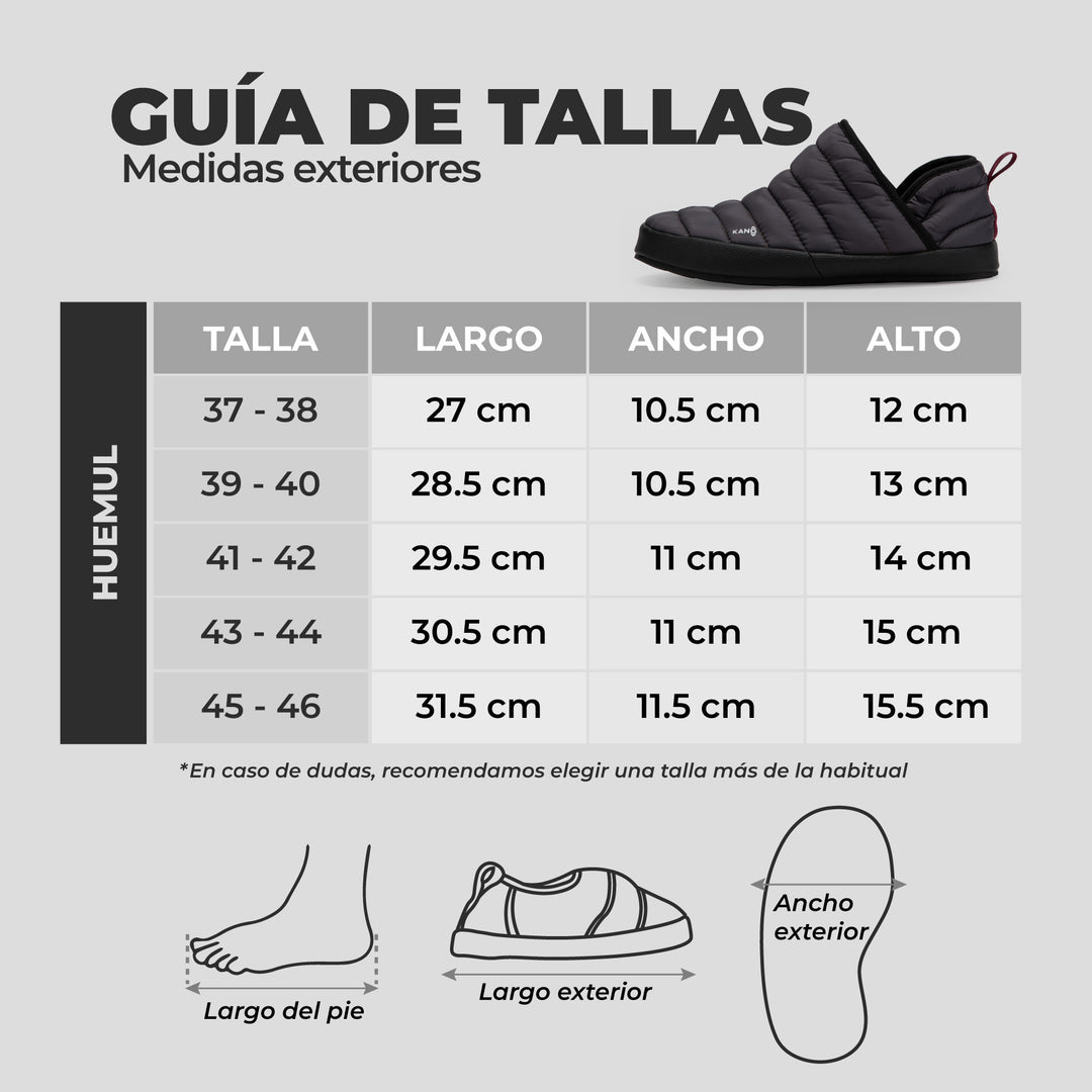 Pantuflas Outdoor Caña Alta Huemul Gris