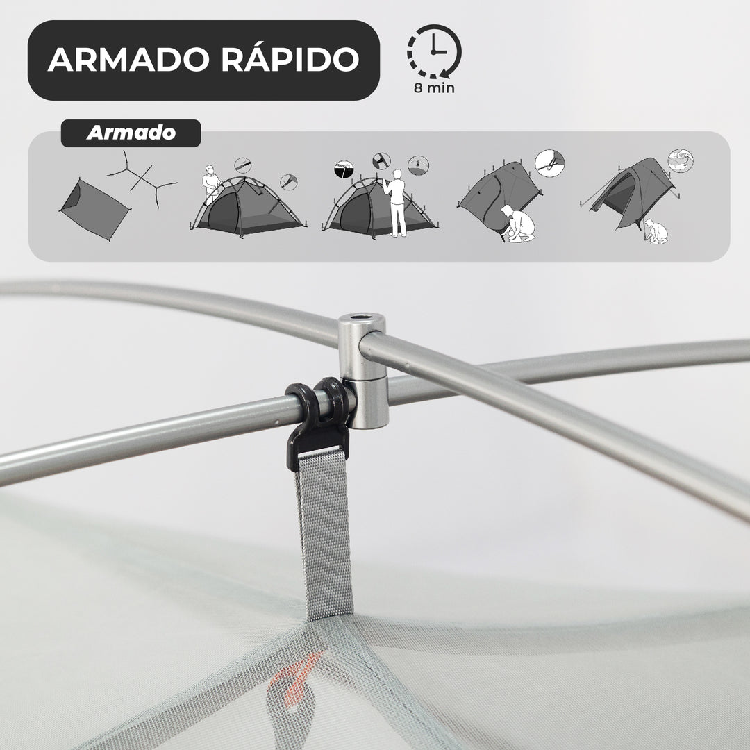 Carpa Técnica Neltume Pro Tangerine 2 Personas