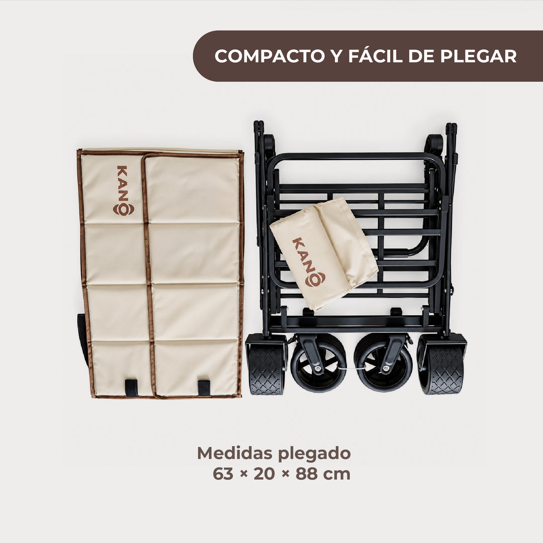 Carrito de Playa Convertible en Reposera SHERPA REST 2 en 1