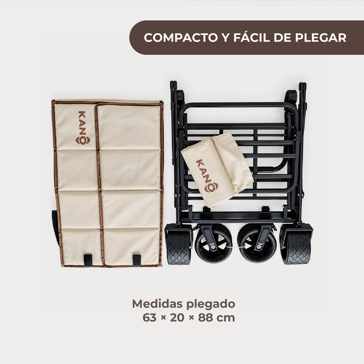 Carrito de Playa Convertible en Reposera SHERPA REST 2 en 1