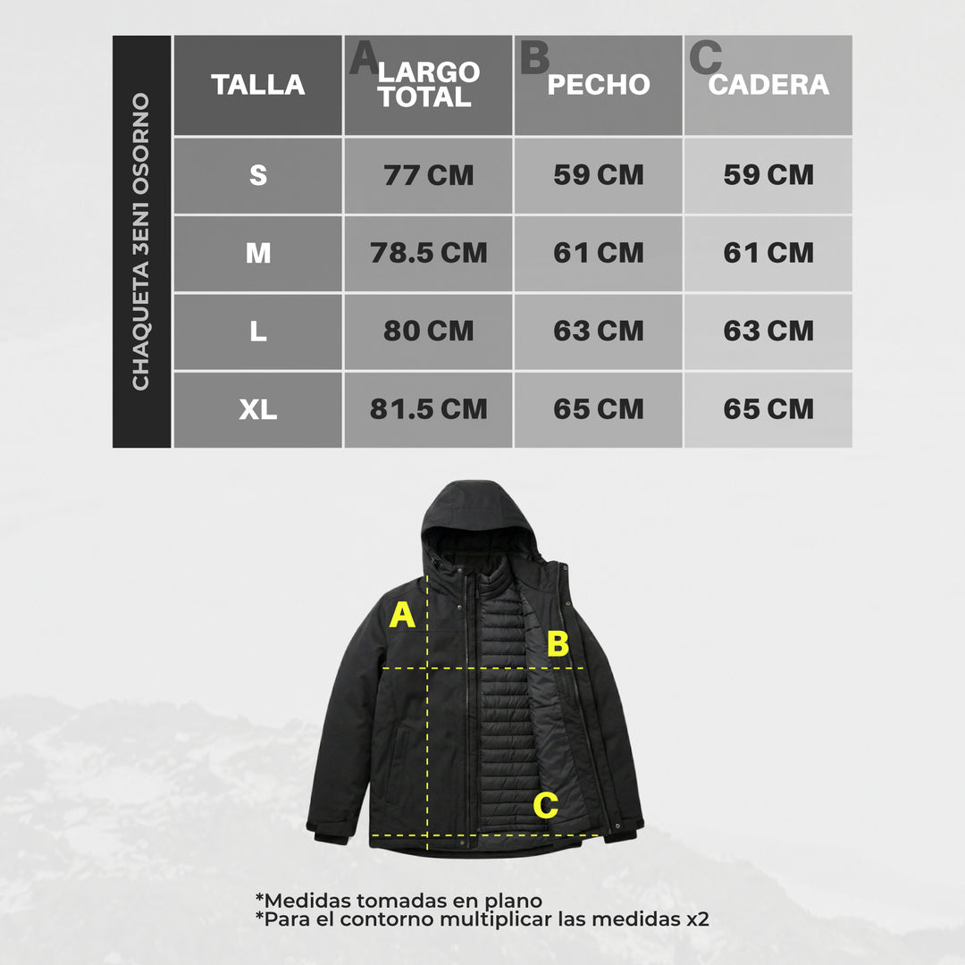 Chaqueta 3 en 1 Osorno