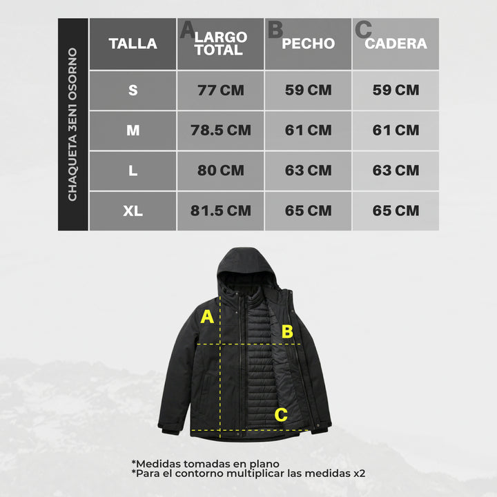 Chaqueta 3 en 1 Osorno