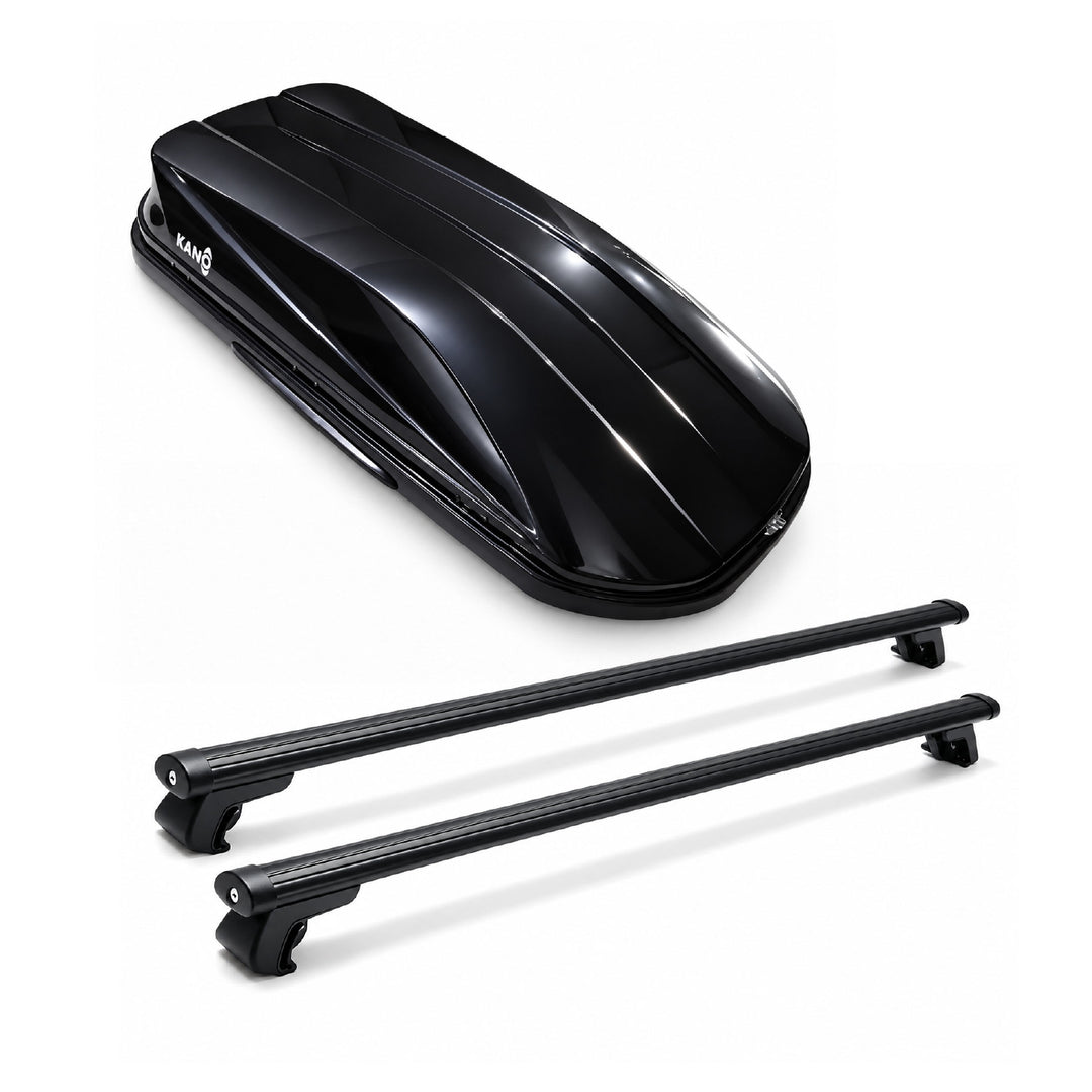 Combo Caja portaequipaje KARBOX + Barras transversales KARIEL-130