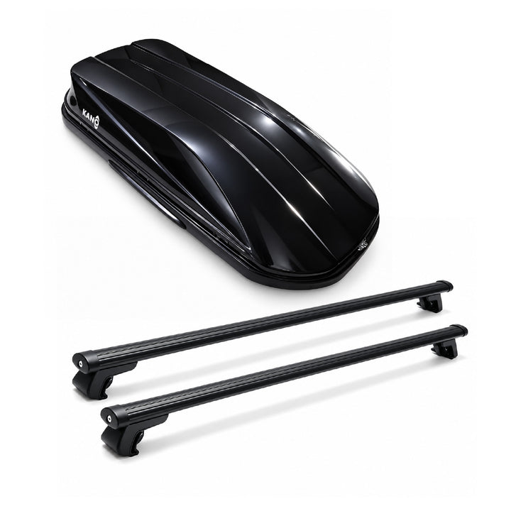 Combo Caja portaequipaje KARBOX + Barras transversales KARIEL-130