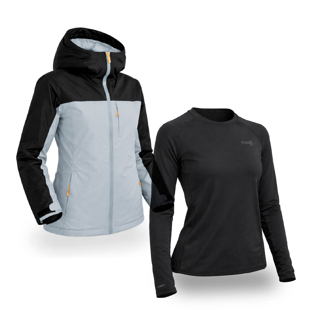Combo Nieve Chaqueta de Nieve Chillán + Primera Capa Tortel Mujer