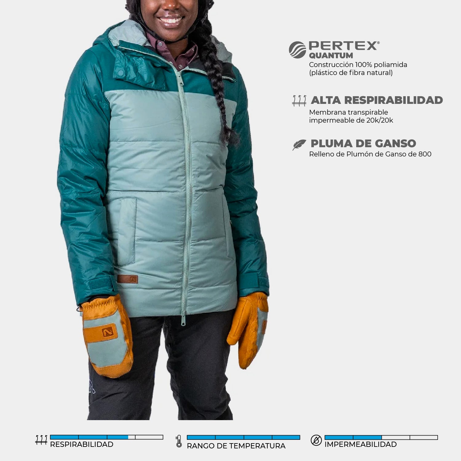 Chaqueton de nieve hot sale