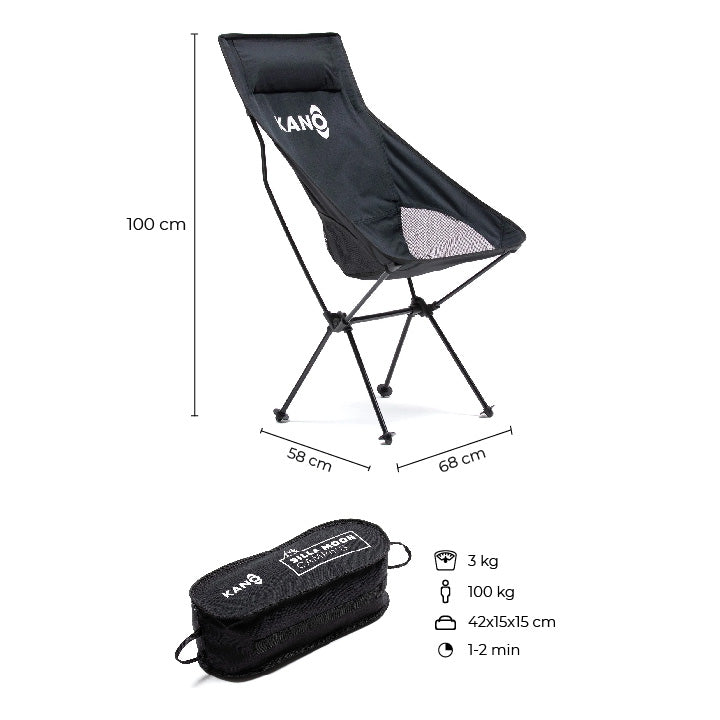 Silla Plegable Moon Para Camping y Playa