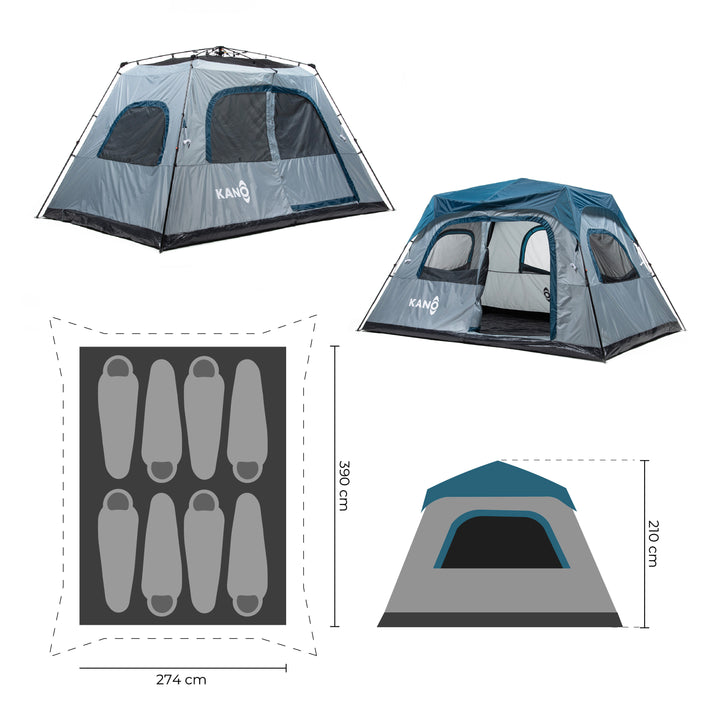 Carpa Automática Colbun 8 Personas