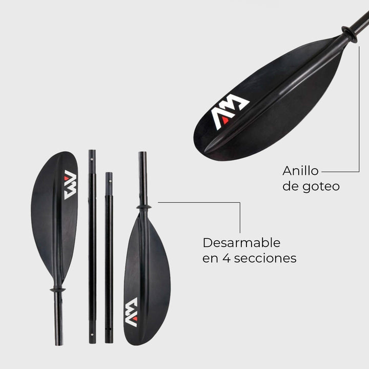 Remo Kayak KP-2 Fibra de Vidrio