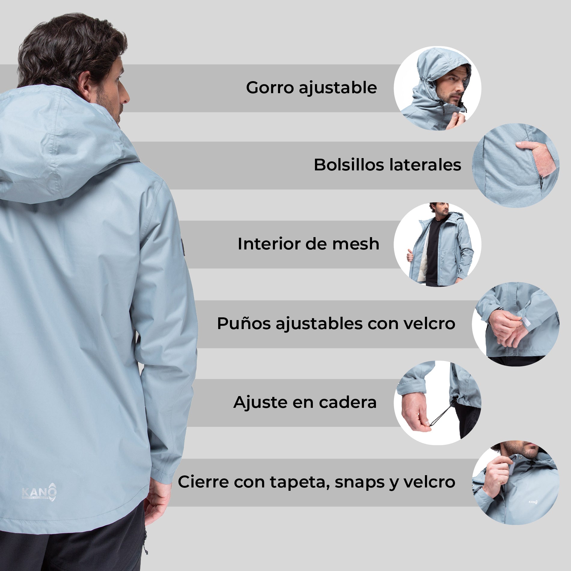 Cortavientos Impermeable Lenga Stormy – Kano Outdoors