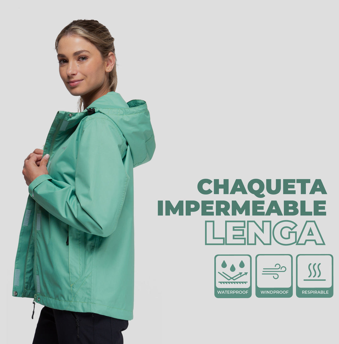 Cortavientos Impermeable Lenga Verde