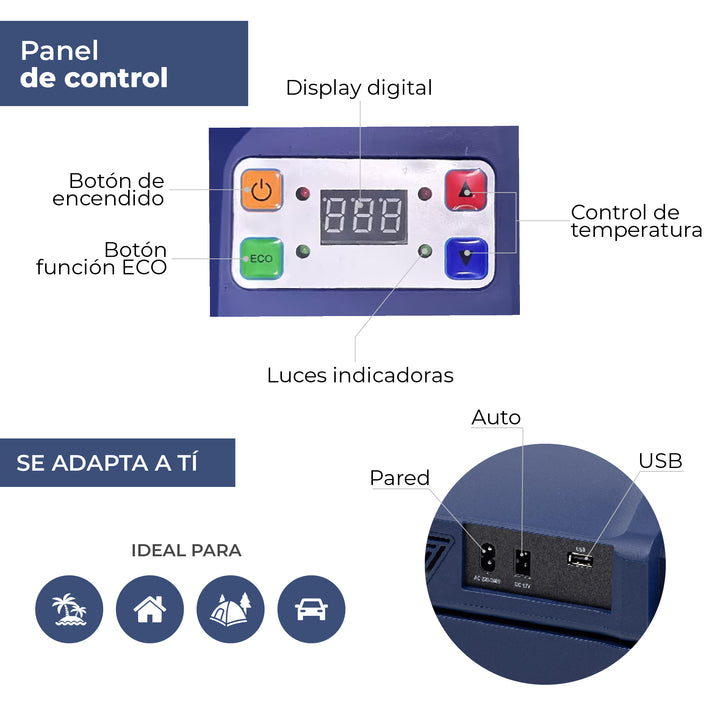 Cooler Eléctrico Queulat Azul